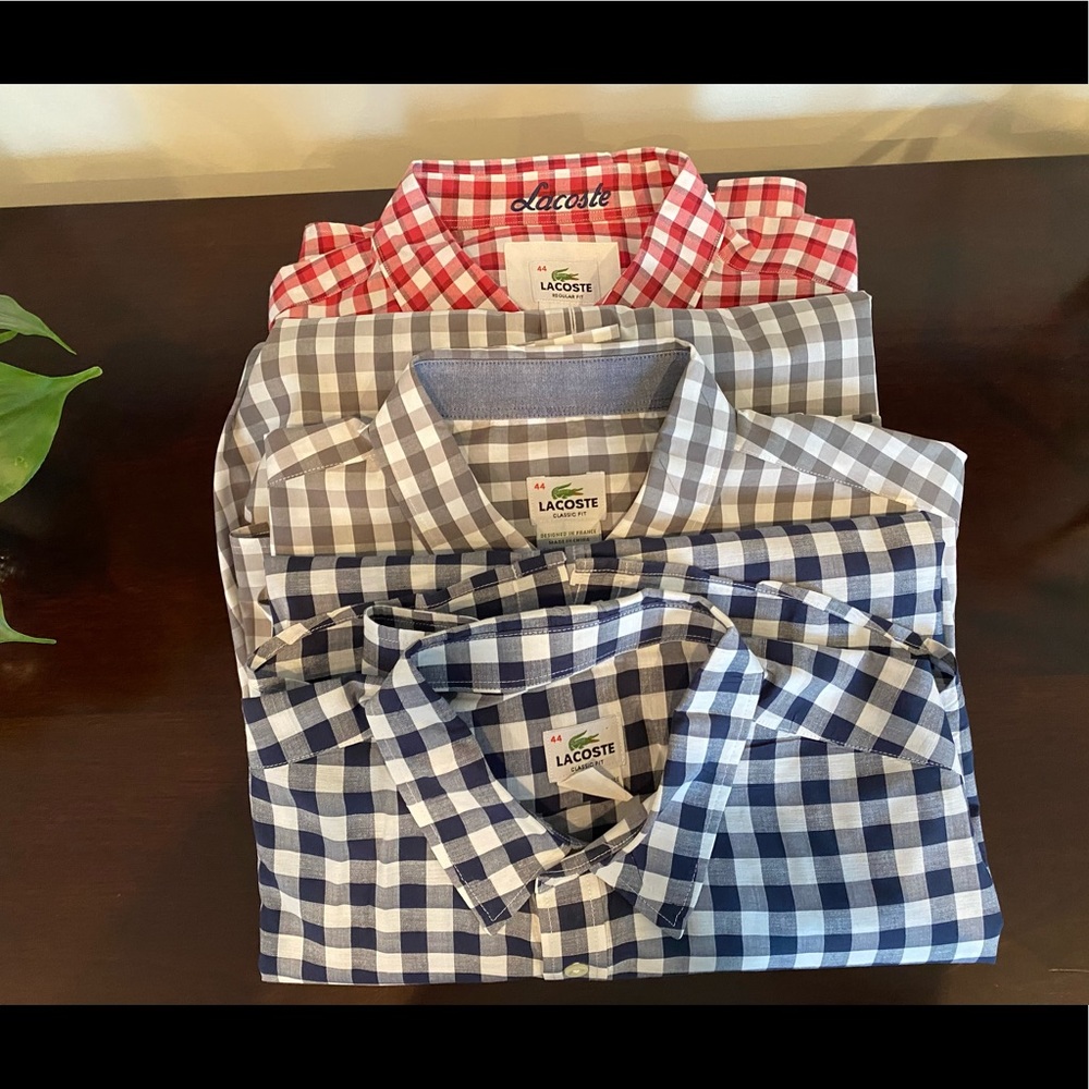 Mens XL Lacoste Button Down Lot